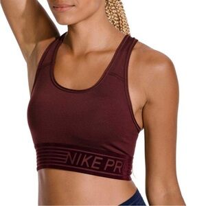 Nike Pro Dry Fit Maroon Sports Bra